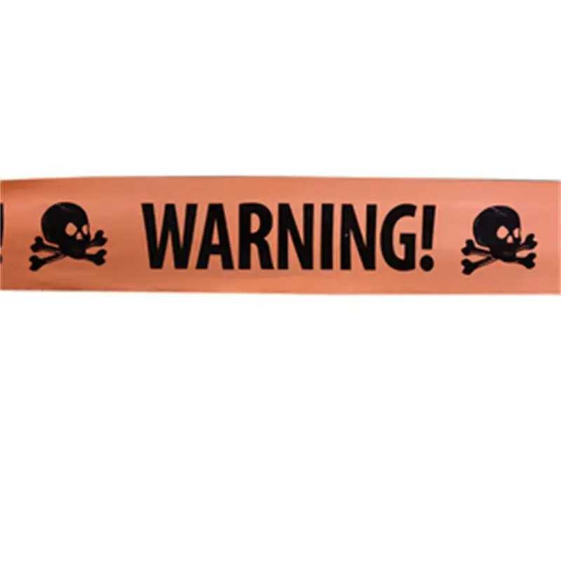 

2pcs/Set 8.5cm*5m Halloween Warning Tape Props Danger Tape Warning Isolation Belt Sign Scary Party Decoration Suppliers