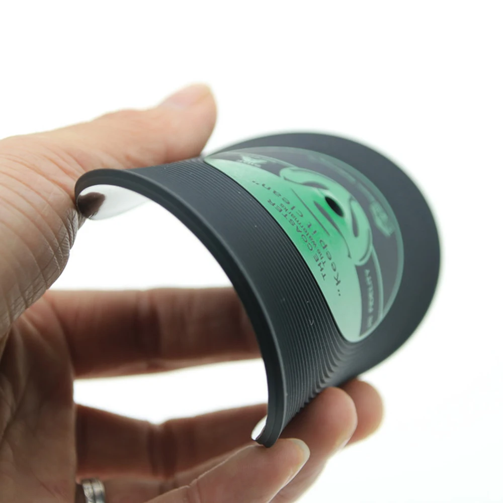 Случайный цвет Декор CD коврик ретро виниловая пластина подставки под напитки