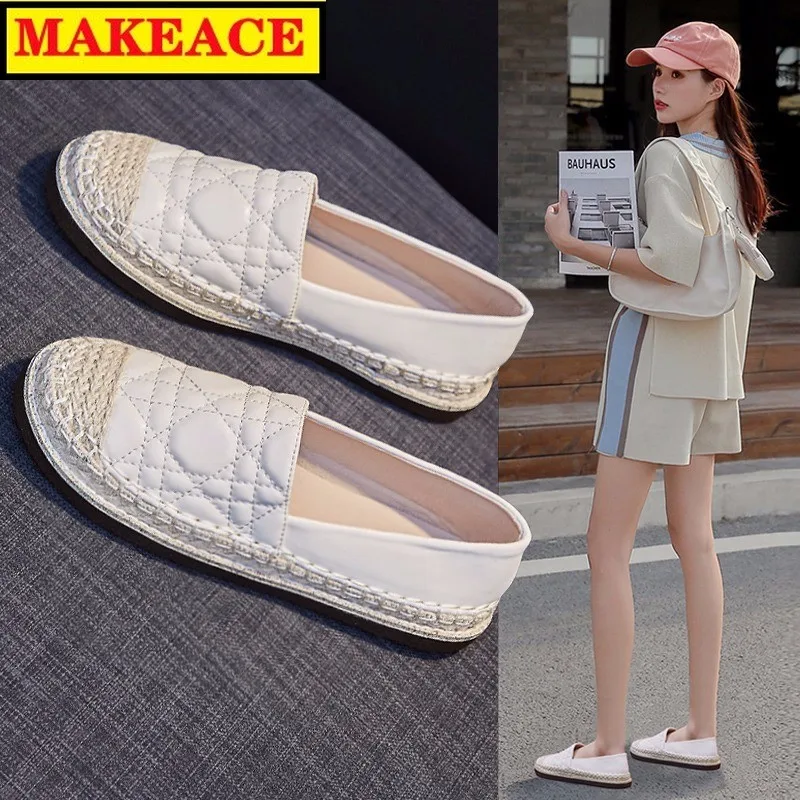 

Fashion Round Head Ethnic Wind Ladies Flat Shoes Outdoor Leisure Low Upper Shoes 2021 New Women's Single Shoes Woman Flats