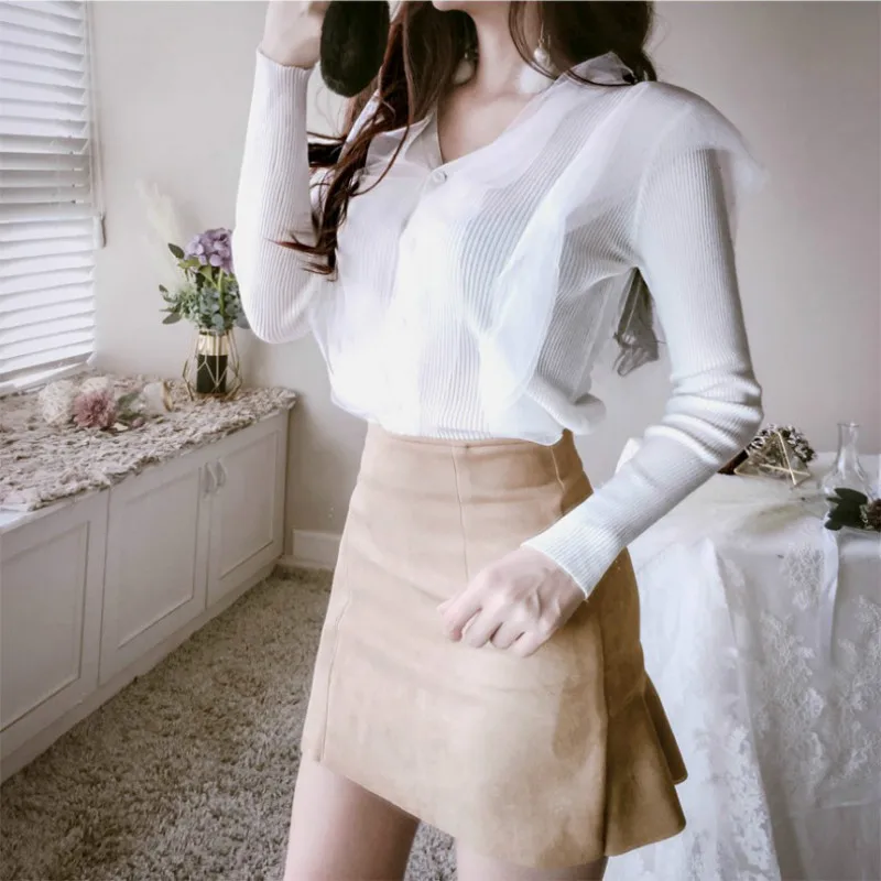 Женский трикотажный кардиган с глубоким V образным вырезом|cardigan sweater|fashion sweatersweater