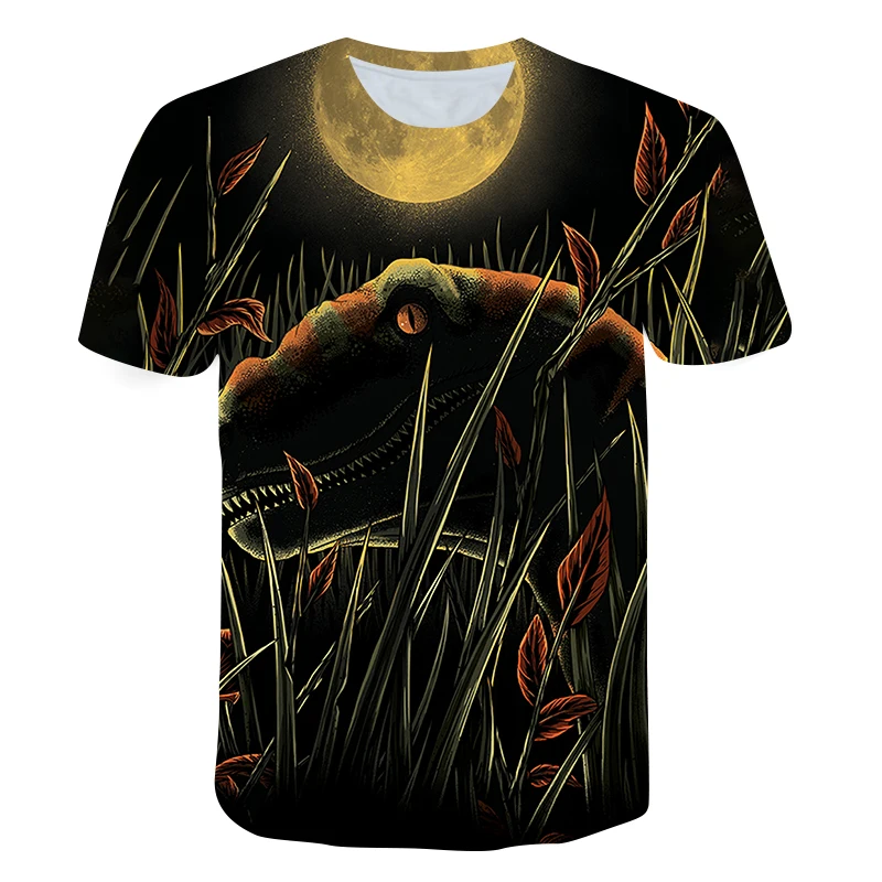 

Clothes For Teens Realistic Dinosaur Printed Short-Sleeved Top Summer Fashion 3D T-Shirt Football Shirts Boy/Girl Tshirt 4T-14T