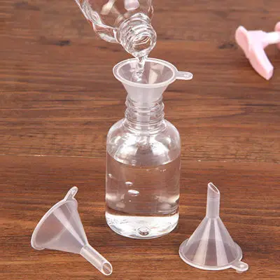 

10pcs/lot Mini Funnel Filling Empty Bottle Packing Tool For Travel Plastic Mini Small Funnels For Perfume Liquid Essential