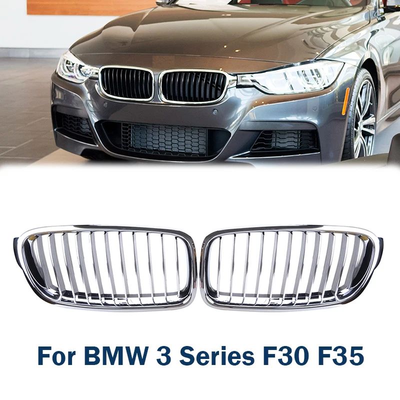 

Хромированная передняя решетка радиатора для BMW 3 серии F30 F35 2013 2014 2015 2016 2017 2018 гоночные грили