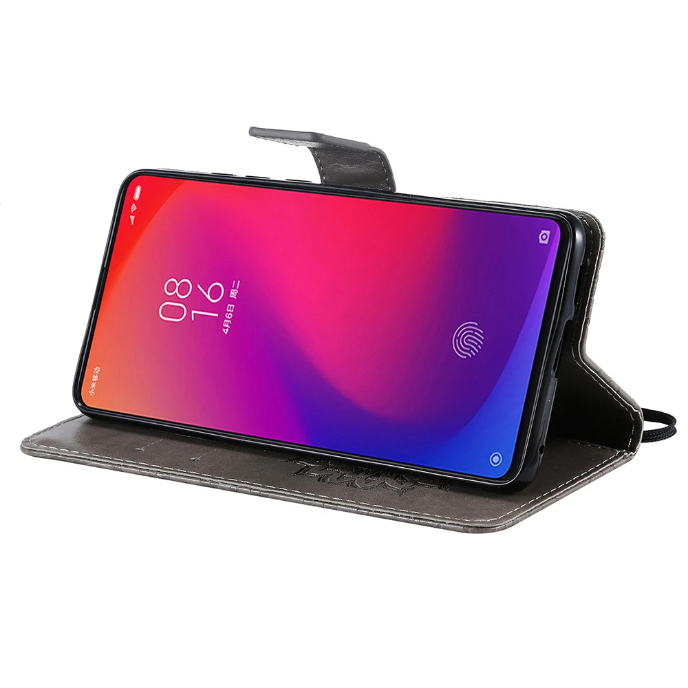 Роскошный кожаный чехол книжка с подсолнухом для Xiaomi 9T 9 7 8 Redmi K20 Pro GO Note 4X накладка