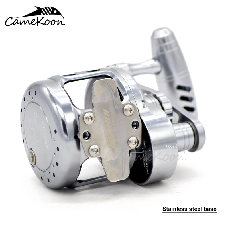 CAMEKOON HU50 медленно Пресноводная Рыбалка Катушка 9+ 2 BBs Шестерни соотношение 5,3: 1 Макс Перетащите 32 кг троллинговая Катушка влево/правая рука катушка для удочки SALTWATER