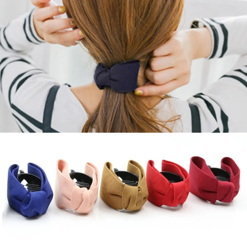 

1Pc Chain Needle Knitting Hair Clips for Hair Women Hair Ponytail Ring Buckle Holder Korean Hair Accessories Hairpin Hair Ropes
