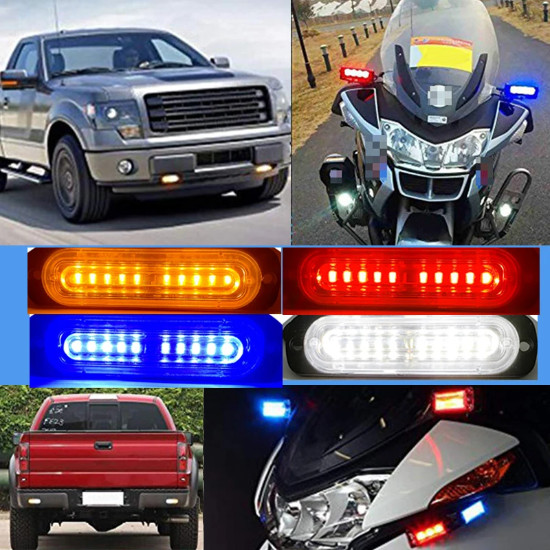 4 шт. 10 светодиодный аварийный стробоскопический Предупреждение ющий светильник