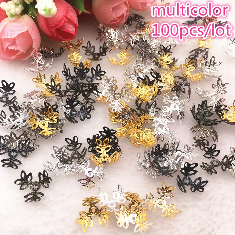 100 шт./лот позолоченные бусины разделители для бусин|Ювелирная фурнитура и