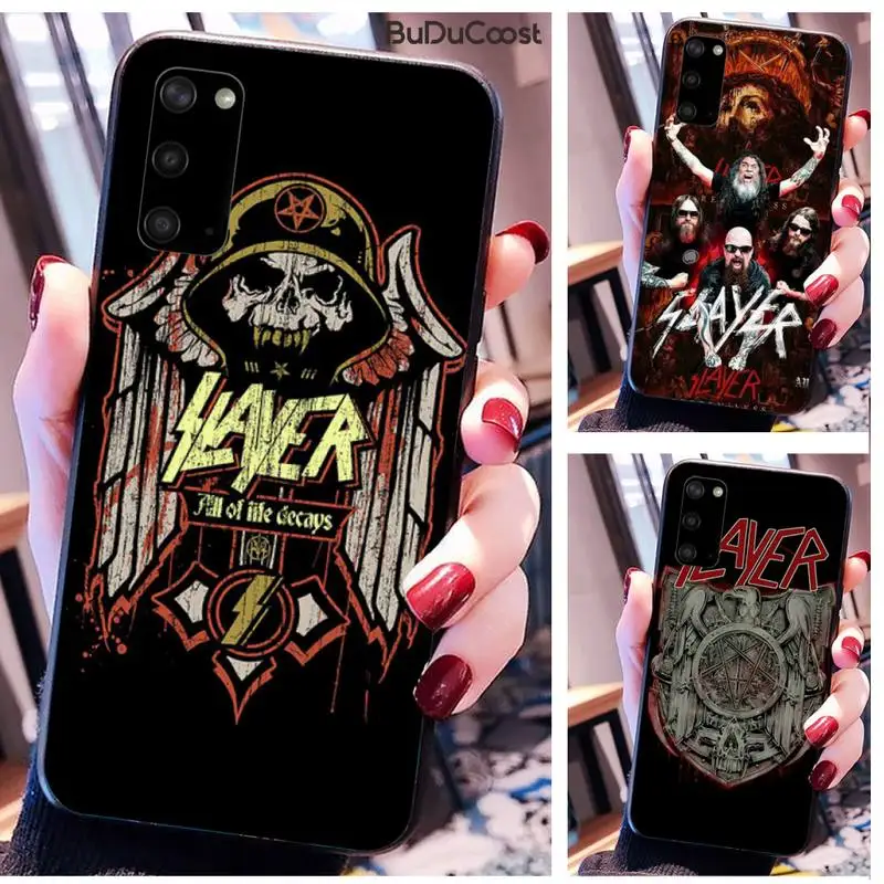 Прекрасный металлический чехол для телефона Slayer Рок Группы Samsung Galaxy S10 Plus S10E S6 S7 Edge