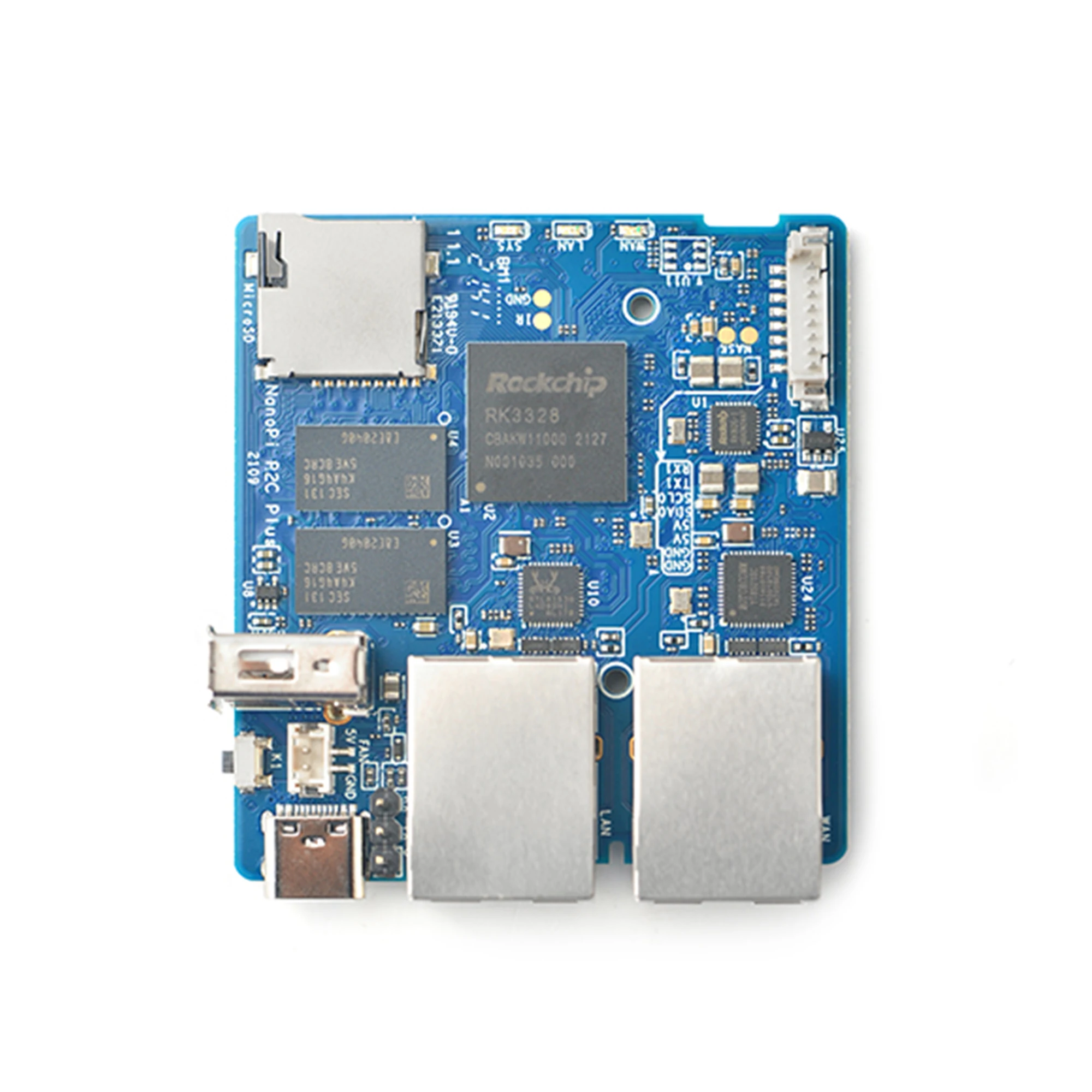 Мини-роутер NanoPi R2C Plus Rockchip RK3328 1 ГБ DDR4 ОЗУ двойной гигабитный Ethernet-порт | Компьютеры