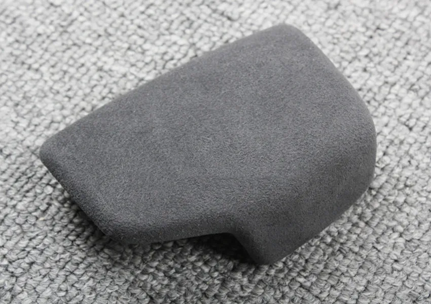 Черная перфорированная кожа Ручка рычага переключения передач ручка чехол для