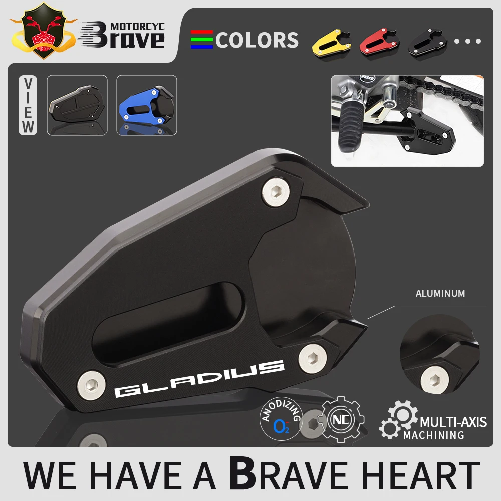 Аксессуары для мотоциклов подставка ног боковая Suzuki Gladius 650 2009 - 2018 SFV650 удлинитель