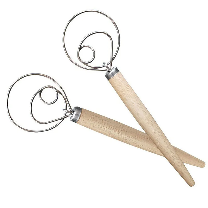 Деревянные ручки датский венчик мука катушка тестомеситель кондитерские