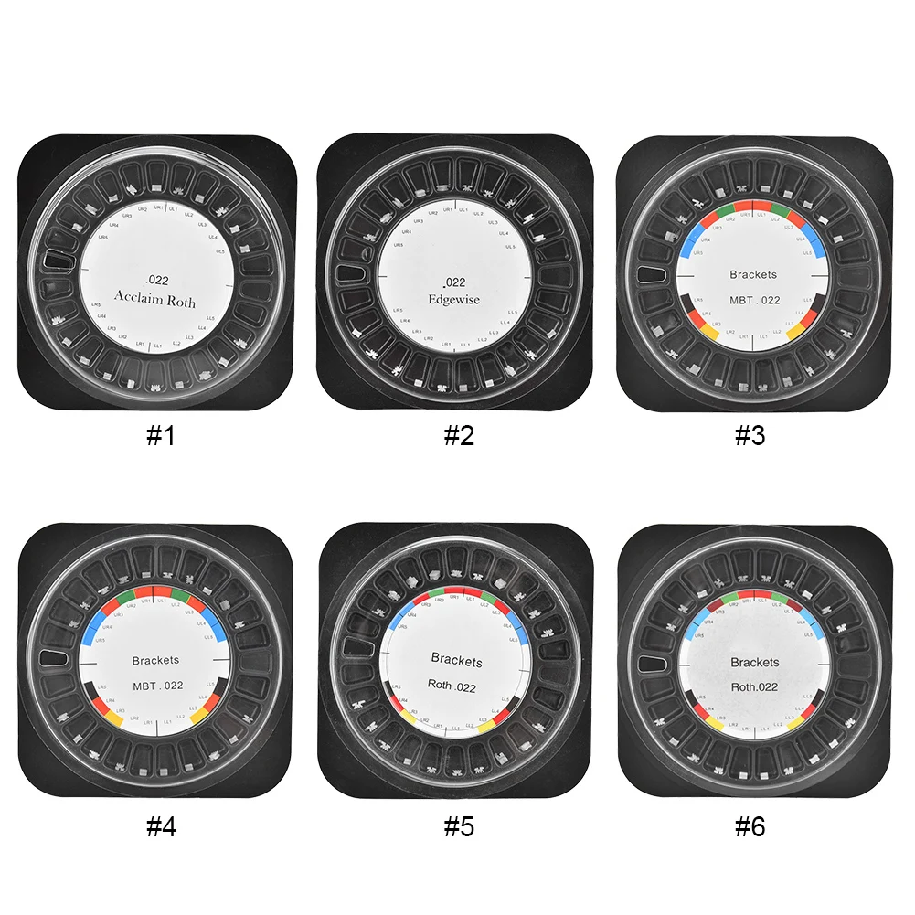 20 шт. Ортодонтические керамические кронштейны для обработки зубов