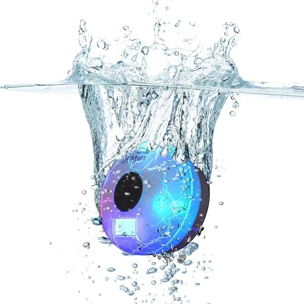 Беспроводной Bluetooth динамик для душа Водонепроницаемый IPX7 с ЖК дисплеем FM радио NFC