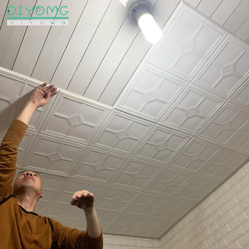 

Новинка украшение для крыши настенная бумага 3D стерео ПВХ водонепроницаемые самоклеящиеся настенные наклейки для спальни крыши потолка контактные бумажные наклейки