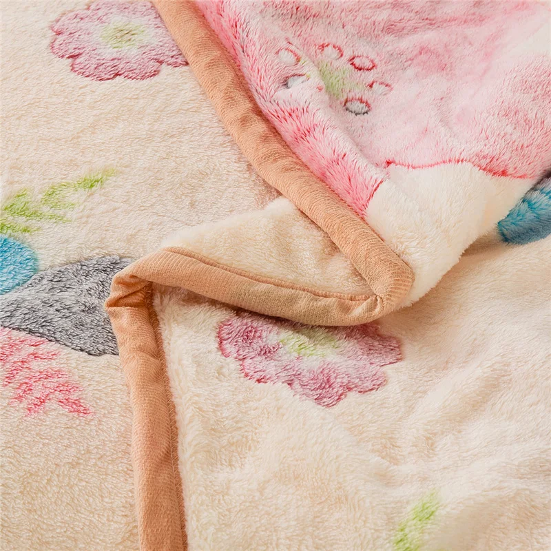 Тонкое фланелевое одеяло зимний взрослый мягкий толстый плед с искусственной