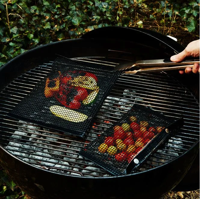 

Hot Sale BBQ Bake Bag Mesh Grilling Bag Non-Stick Reusable Outdoor BBQ Picnic Tool BBQ Mesh Home Kitchen Tool Two Sizes