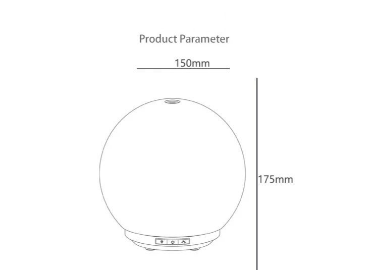 

3D glass oil diffuser 200ml with amazing led night light, no water automatic shut off, advanced ultrasonic oil humidifier