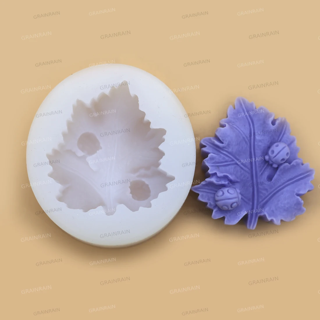 Форма в форме листа зернистости силиконовая форма для мыла ручной работы