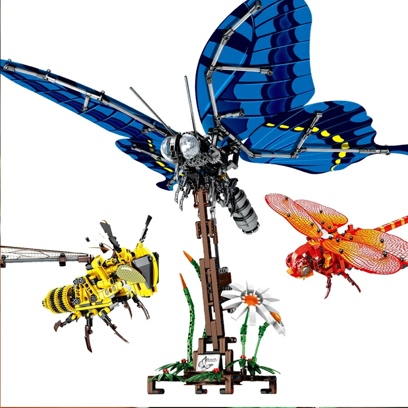 

SEMBO 703200 Ewellsold Simulated insect Bee Building Blocks Machine series animals Bricks Educational Toys 3D modle for Children