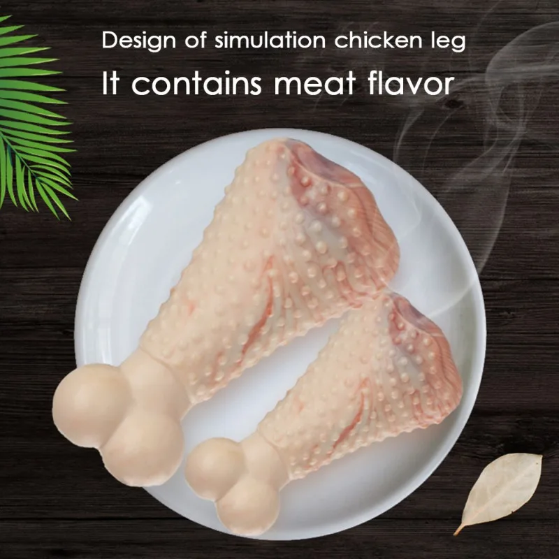 

Pet Dog Toys Accessories Simulation Large Chicken Legs Resistant To Bite Molars Decompression Clean teeth Chew Toy Dropship