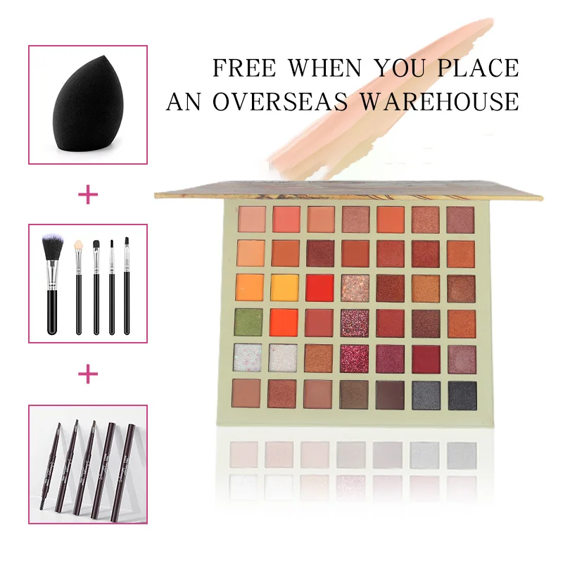 

EZSOZO 42-color Oil Painting Eyeshadow Palette Shimmer Glitter Matte Powder Mineral Eyeshadow Lasting Color Makeup Cosmetics