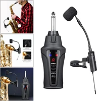 professional uhf wireless condenser sax microphone system performance receiver saxophone mic instrument stage