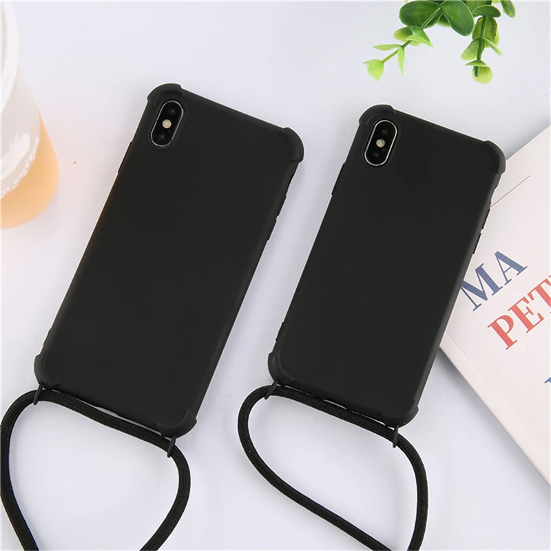 GTWIN Strap Cord Chain Fuel injection Phone Case For iPhone 11 Pro XS Max XR X 7 8 6 6s Plus Carry Necklace Lanyard Cover |