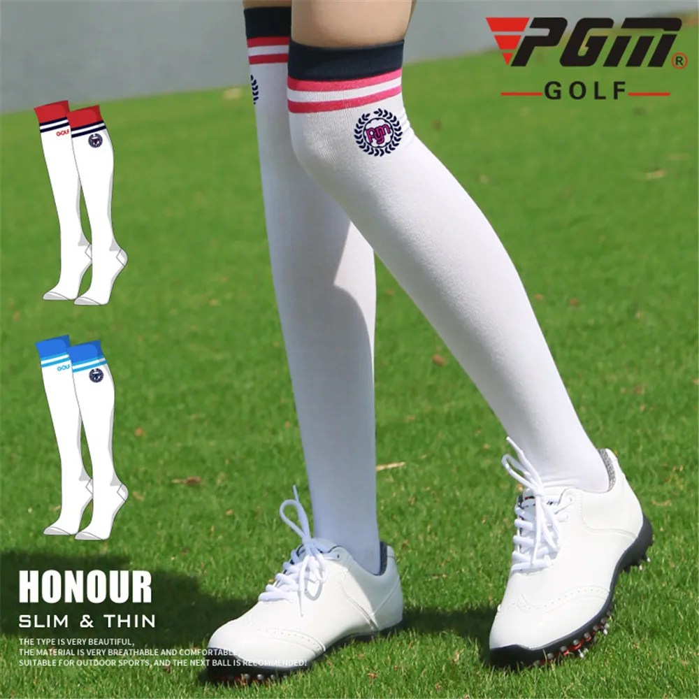 PGM Golf Socks high Thin Soft Breathable thight stocking Women Girl Sport legging for golf tennis bicycle |