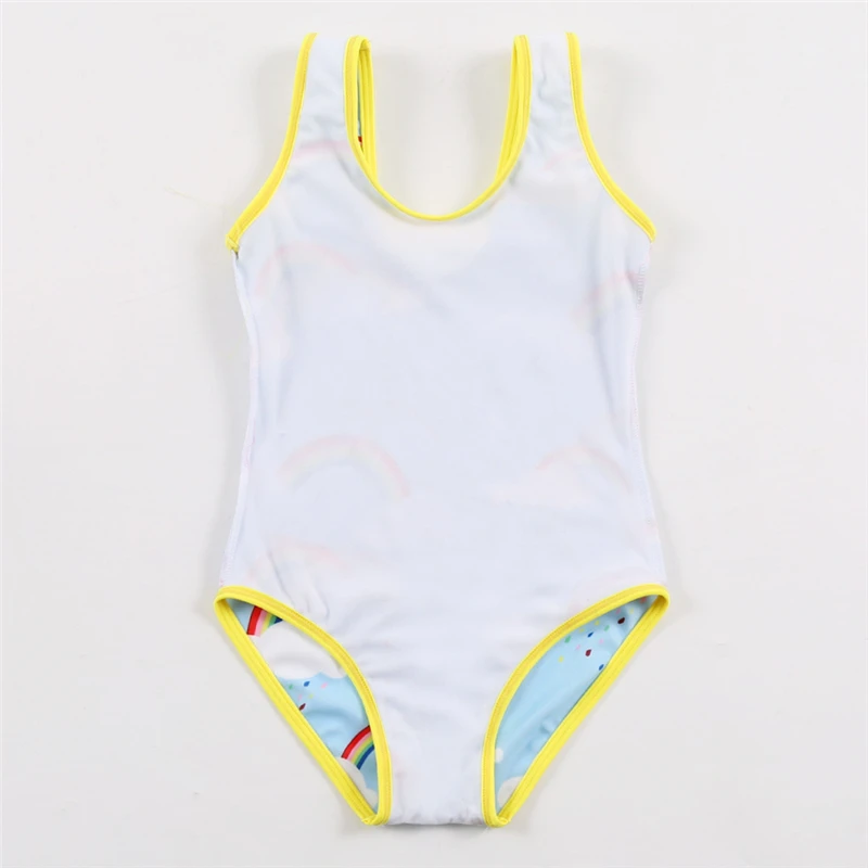 Новая модель купального костюма для девочек 3 8 лет небесно голубой купальник с