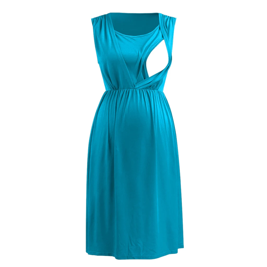 

Maternity women Dress Vest skirt Nursing Clothes Breastfeeding Dresses Sleeveless