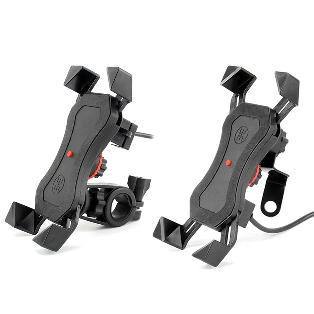 1 шт. руль мотоцикла велосипед скутер держатель для мобильного телефона 2.4A USB