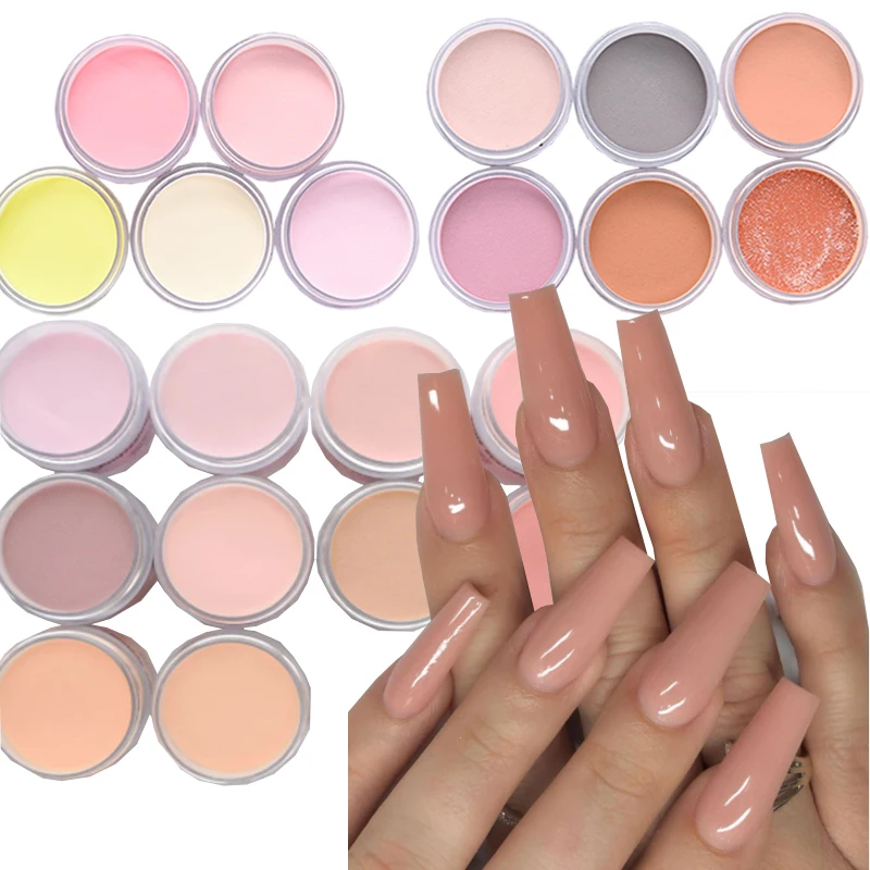 

100G/Bag Natural Nude Acrylic Powder For Nail Art Building,Carving,Dipping~Warm Autumn Colors ACRYLIC Manicure Dust DIY#21Col