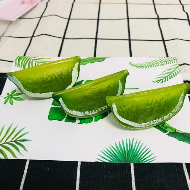 green orange 3 шт. искусственные фрукты высокая имитация клубника модель манго Орнамент Ремесло реквизит для фотосъемки Рождественское украшение для окон - Цвет: green orange