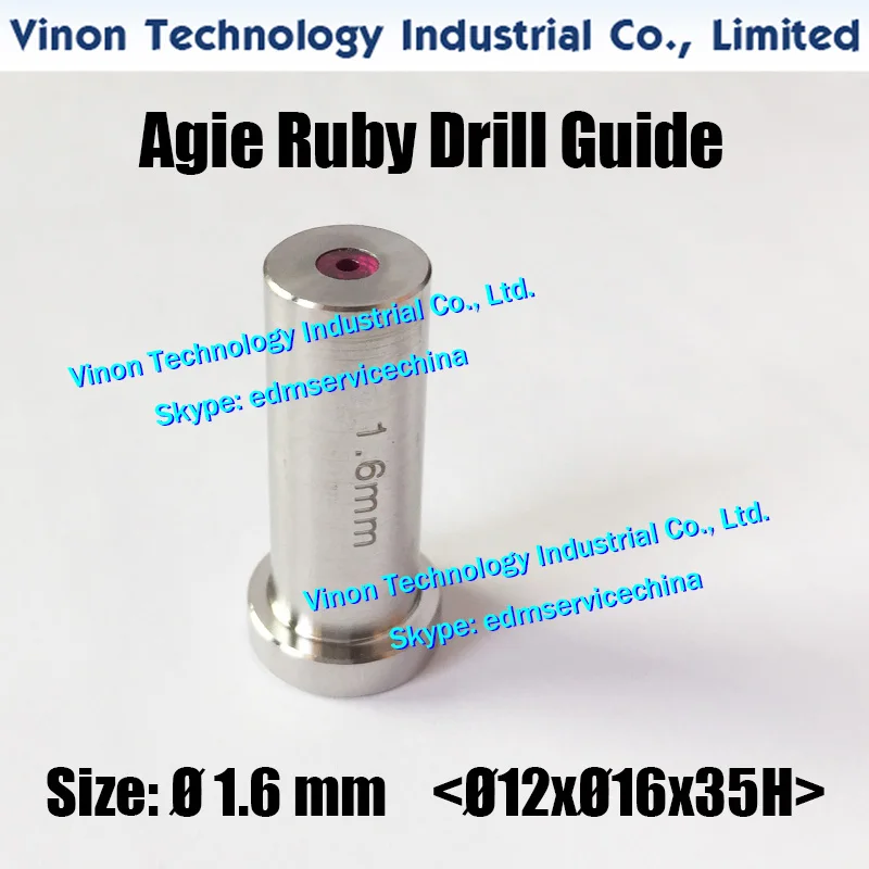 

Направляющая электроды Agie HD30 (Ruby + SUS), d = 1,6 мм, 12x16x35 мм, SD1, направляющая электрода 335009075,335009076 Actspark SD1