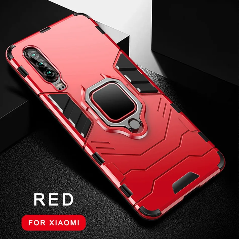 Red 3D чехол для телефона для Xiaomi Mi A3 9T 9 SE A1 A2 Lite F1 макс 3 чехол на магните с отделениями для карт чехол для xiomi Redmi Note 8 7 6 Pro 7A чехол - Цвет: Red