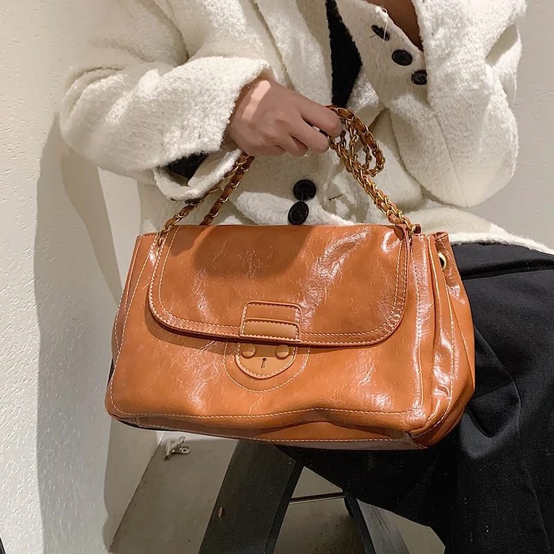 

Fashion Women Pu Leather Chain Shoulder Messenger Bags High Quality Ladies Small Handbags Tote Bag Designer Casual Crossbody Bag