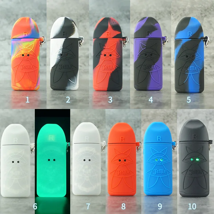 

5pcs Protective silicone case for Vapefly Jester Pod Mod Vape kit texture skin rubber sleeve cover fit vapefly jester