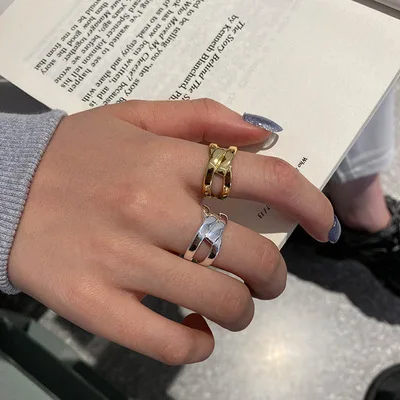 

Basic Smooth Open Ring For Men And Women Cold Style Ring South Korea Personality Minority Temperament Accessory 2021 New