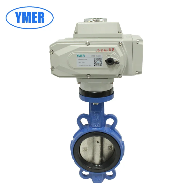 Электрический клапан бабочка электрический с фланцем зажимом режим