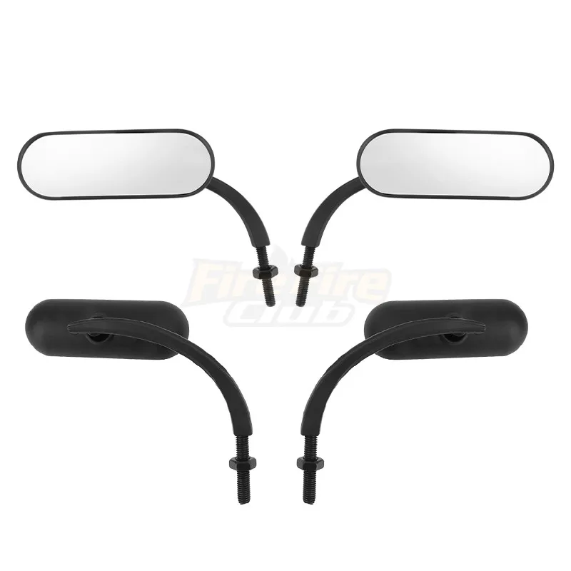 Универсальные черные мотоциклетные боковые зеркала заднего вида для Harley Touring