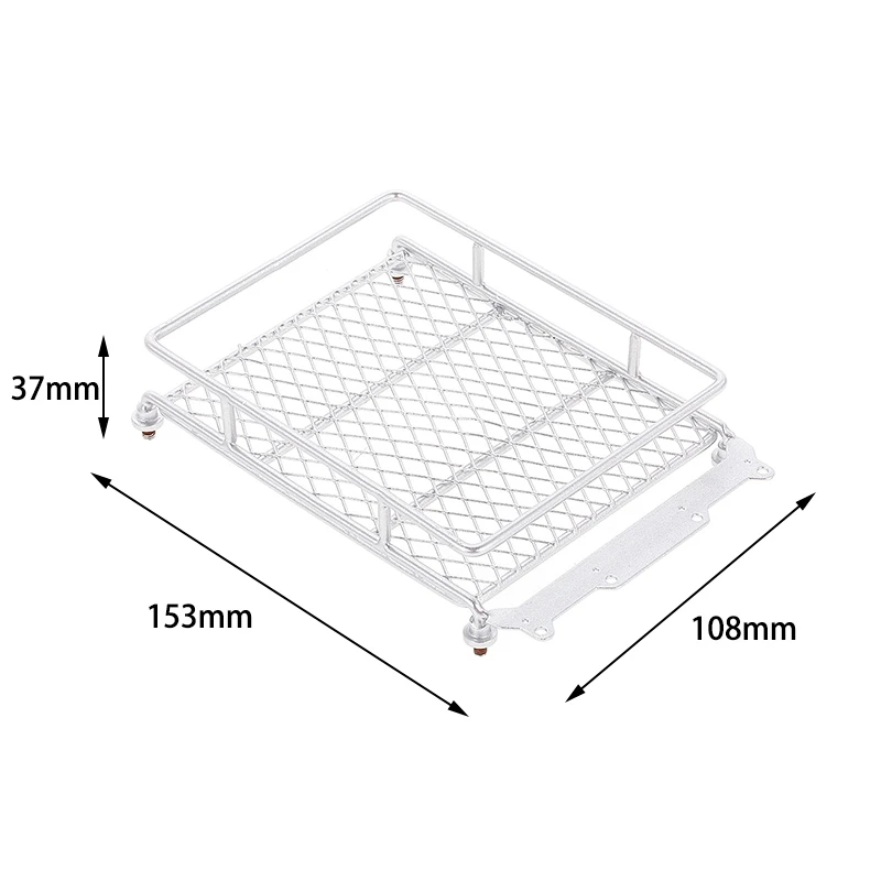 Для автомобиля 1/10 RC Rock Crawler HIP CC01 AXIAL SCX10 RC4WD D90 T Power Metal Roof Rack багажная