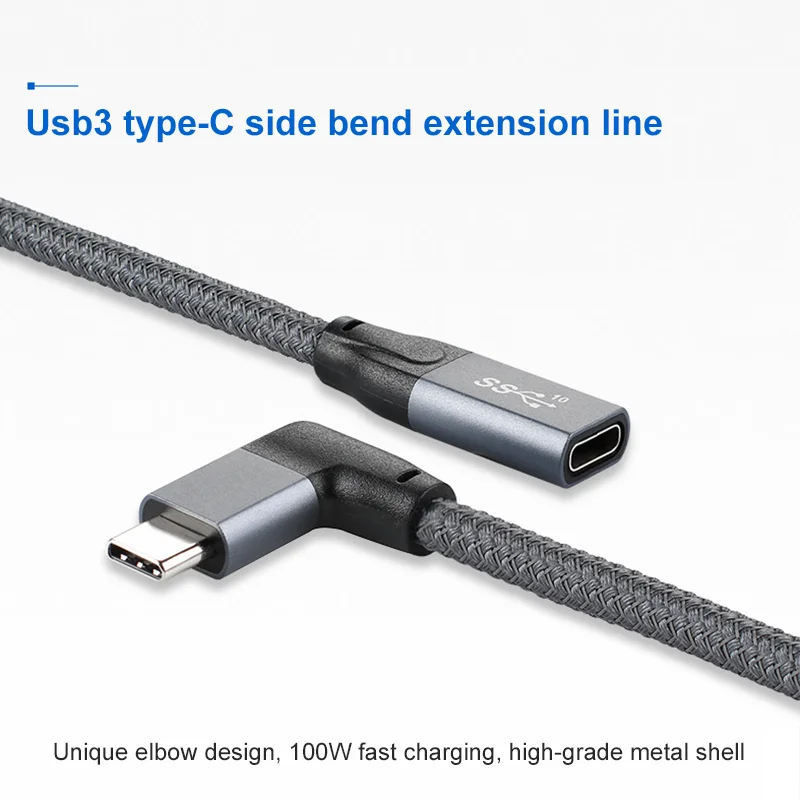 

USB 3.1 Type-c Extension Charging Cable 100W PD Fast Charging USB-C Male To Female Cord Lead For Macbook Asus HP Laptop