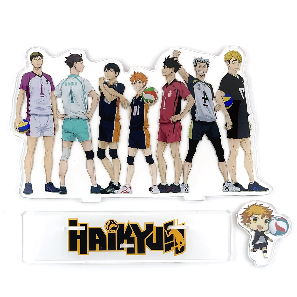 

BIG SIZE Haikyuu!! group Hinata Kageyama Oikawa Kuroo Ushijima Kotaro acrylic standee figurines desk decoration cake topper