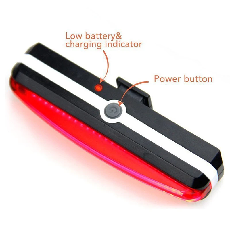 Яркий светодиодный фонарь для велосипеда водонепроницаемый с зарядкой по USB