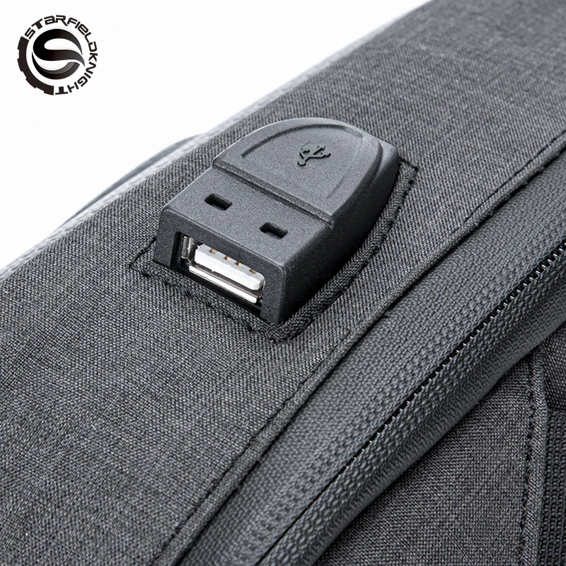 Нагрудная сумка из углеродного волокна с разъемом USB 2020 |