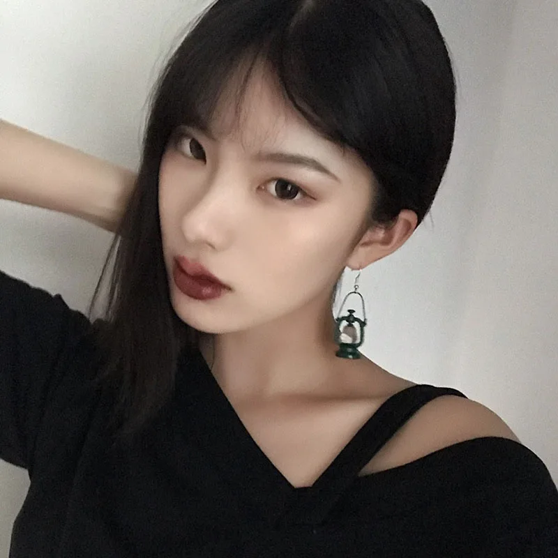 Серьги-капельки с керосиновой лампой Женские винтажные серьги-подвески