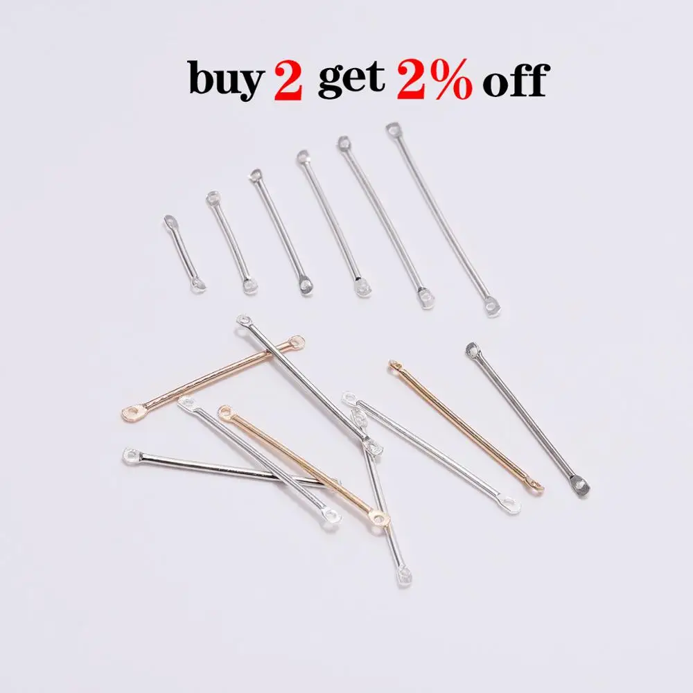 Золотые двойные цилиндрические застежки для сережек шт./лот 15-40 мм