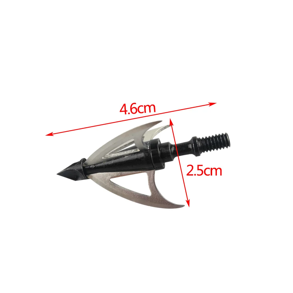6/10pcs Archery Arrowheads 3 Blade Broadheads Hunting Tips Crossbow Points For Carbon Arrow Outdoor Shooting Accessories - купить по